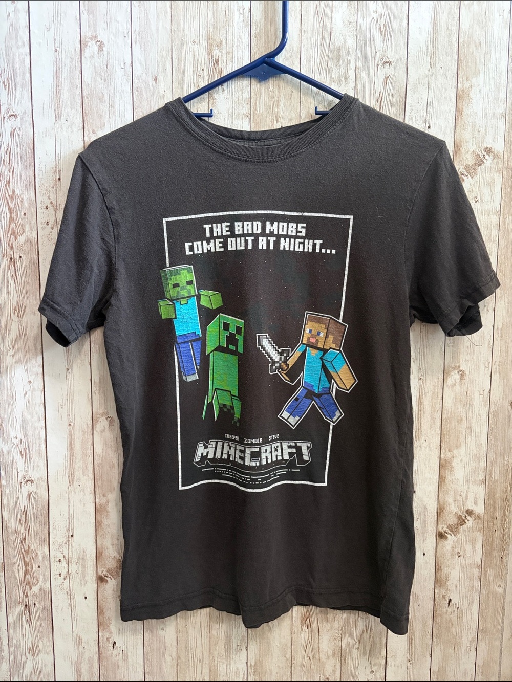 🆕 Minecraft Bad Mobs Boys Shirt